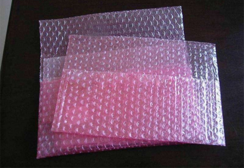 粉色氣泡袋